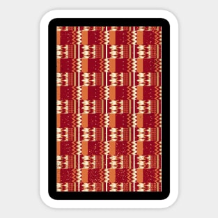 Kwanzaa Africa Pattern - Red Sticker